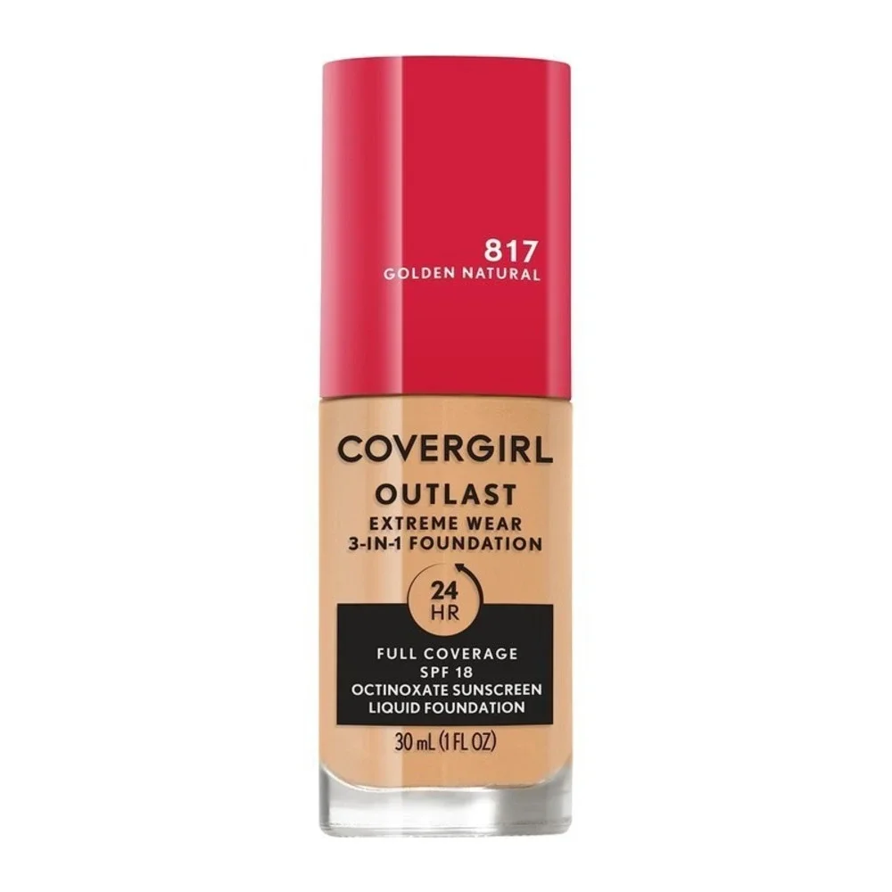 Covergirl Outlast Extreme Wear Liquid Foundation 817 Golden Natural 30 mL/1 fl o